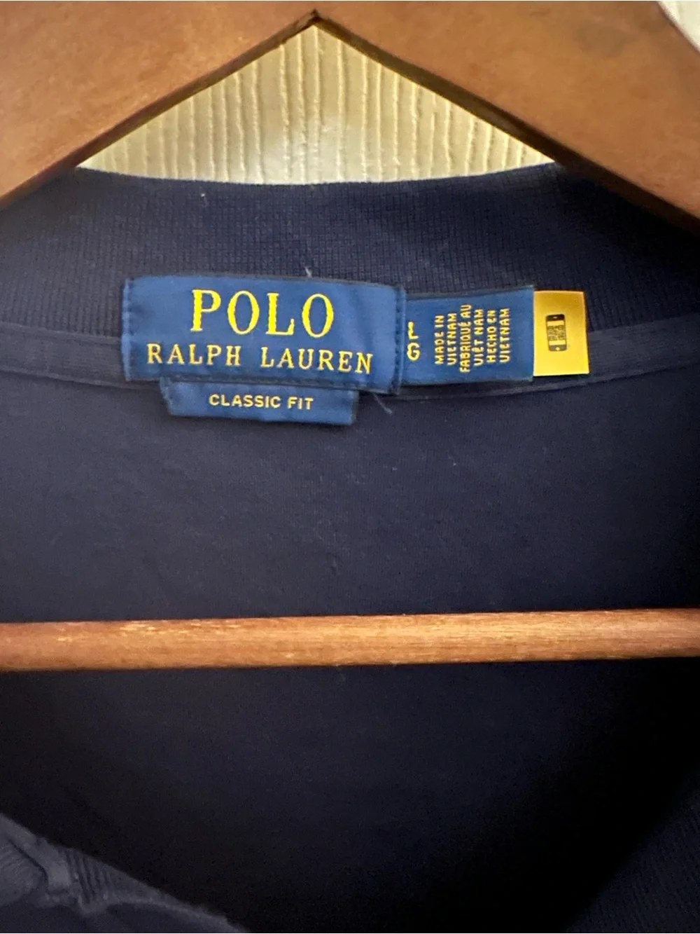Ralph Lauren Men's Polo Shirt in Navy with Light Blue Pony